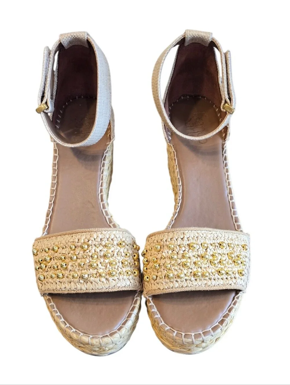 Franco Sarto Clemens Espadrille Wedge Sandals 10 W
